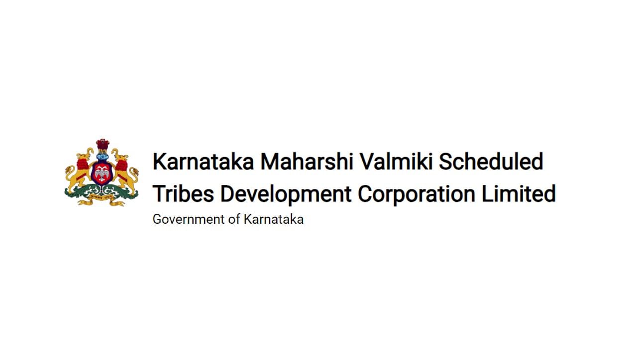 <div class="paragraphs"><p>Karnataka Maharshi Valmiki Scheduled Tribes Development Corporation logo.</p></div>